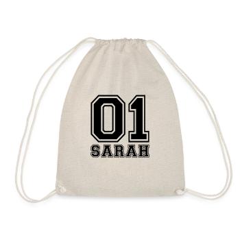 Sarah - Nom - Sac de sport léger - nature - Devant