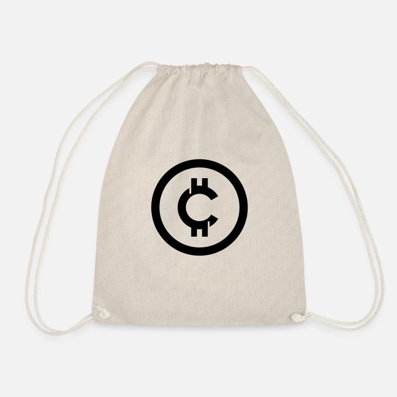Cryptowährung Crypto Logo - Turnbeutel - Natur