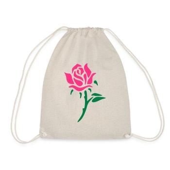 rose - Drawstring Bag - nature - Front