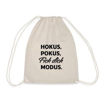 Hokus Pokus Fick Dich Modus - Turnbeutel - Natur - Vorne