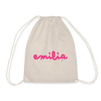 Name Emilia - Turnbeutel - Natur - Vorne