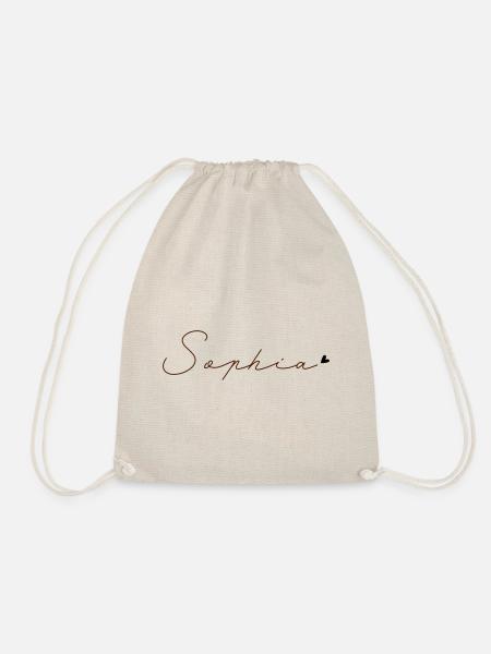 Name Sophia - Turnbeutel - Natur