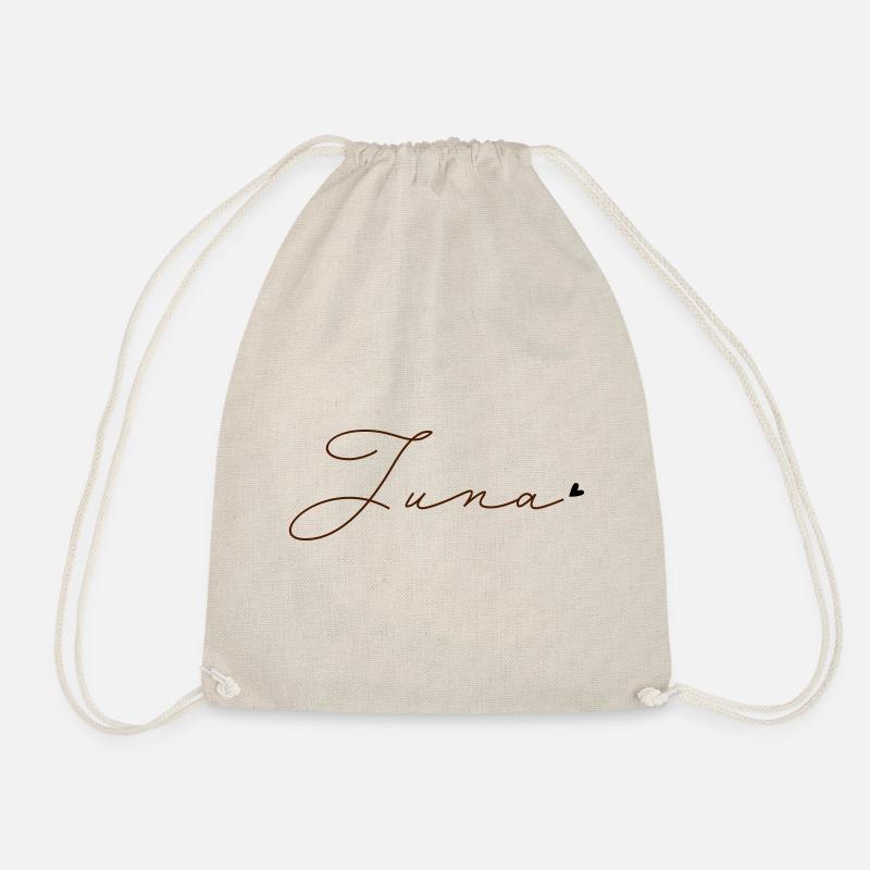 Name Juna - Turnbeutel - Natur