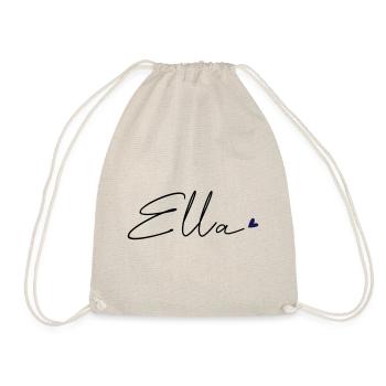 Name Ella - Drawstring Bag - nature - Front