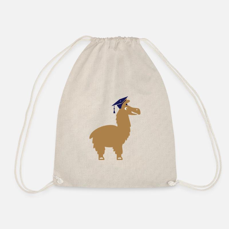 Lama promoviert Doktorhut Examen Dissertation Arzt - Turnbeutel - Natur