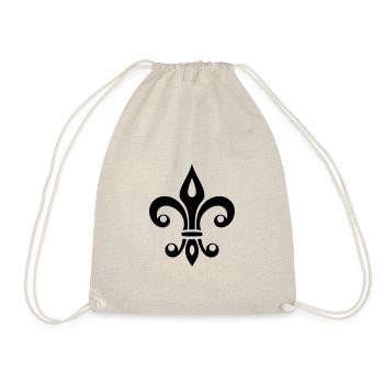 French lily, fleur de lys, lis, symbol - Drawstring Bag - nature - Front