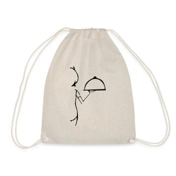 Restaurant, Crew, Waitress - Drawstring Bag - nature - Front