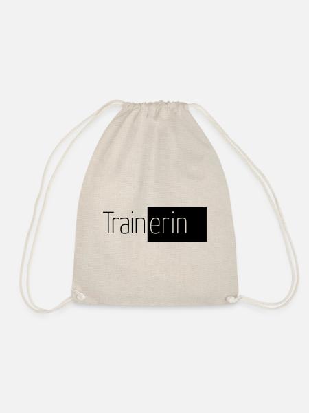 Trainerin – Sportlerin Fitness - Turnbeutel - Natur