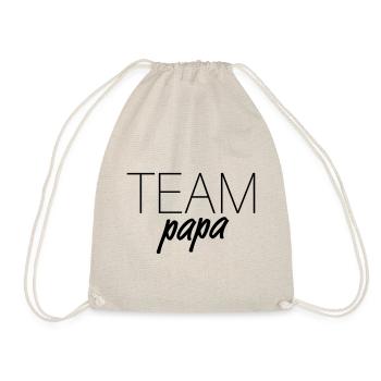 ÉQUIPE papa - père fils jour du père enfant - Sac de sport léger - nature - Devant
