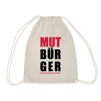 Mutbürger - Ansprechen Anpacken Zukunft gestalten - Turnbeutel - Natur - Vorne