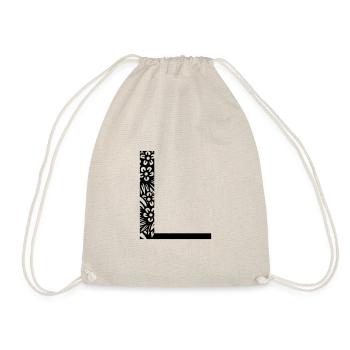 Buchstabe L - Turnbeutel - Natur - Vorne