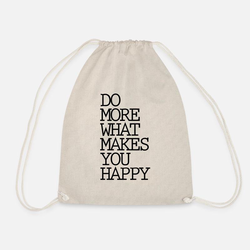Do more what makes you happy - Turnbeutel - Natur