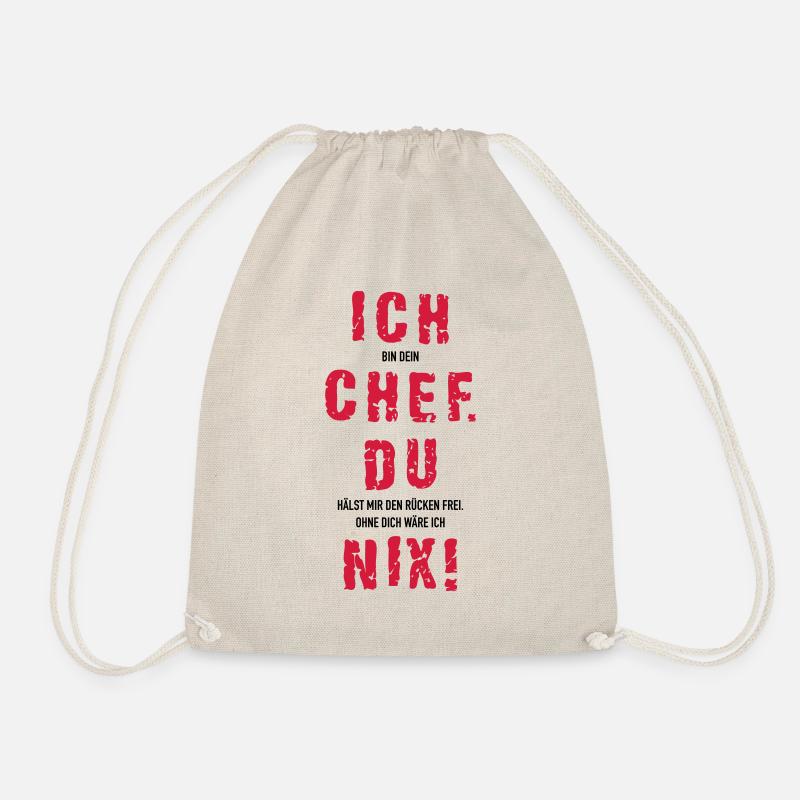 Ich Chef du nix - Turnbeutel - Natur