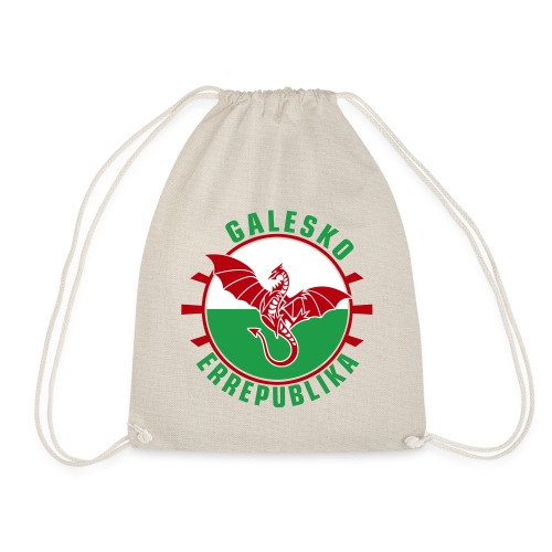 Galesko Errepublika - Welsh Republic, Basque - Drawstring Bag