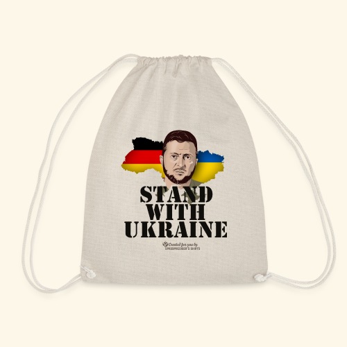Ukraine Deutschland Slogan Stand with Ukraine - Turnbeutel