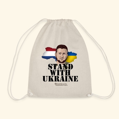 Ukraine T-Shirt Niederlande Stand with Ukraine - Turnbeutel