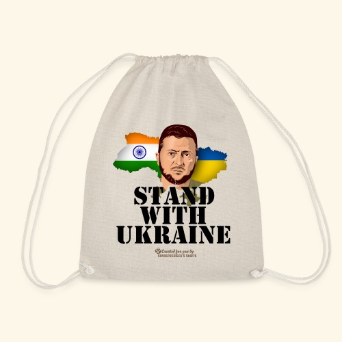 Indien Stand with Ukraine - Turnbeutel