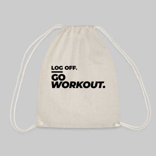 Log Off - Go Workout - Turnbeutel
