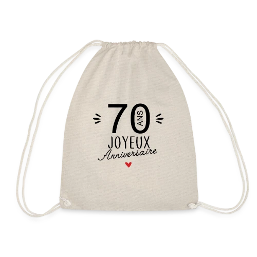 T-Shirt Anniversaire 70 Ans : L'Âge d'Or Célébré - Sac de sport léger