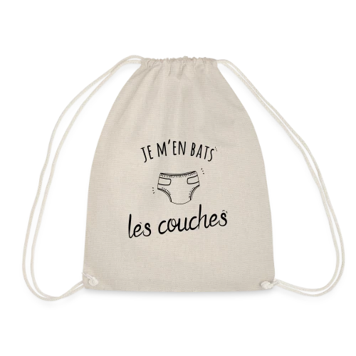 T-shirt Humour "Je M'en Bats Les Couches" - Idée Cadeau Drôle - Sac de sport léger