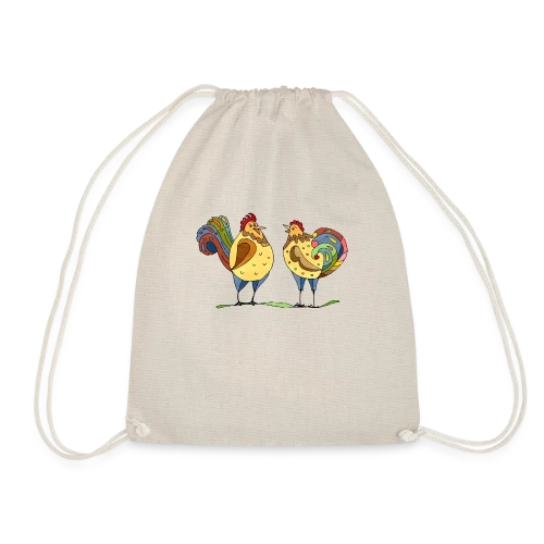 Duo Coq & Poule Champêtre - Sac de sport léger