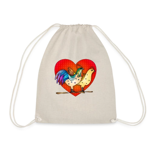 Duo Coq et Poule Champêtre - Sac de sport léger