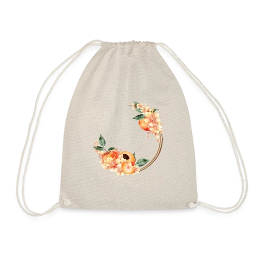 Pêche et Fleur en Couronne Tendance - Sac de sport léger