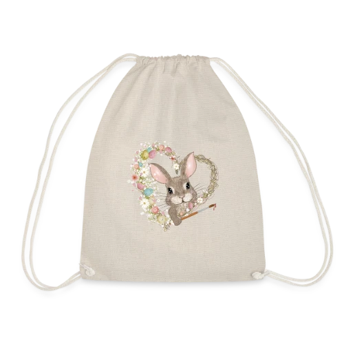 Lapin de Pâques Artiste : Cœur d'Œufs Pastel - Sac de sport léger