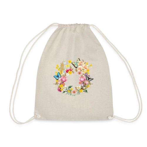 Éclosion Printanière : Fleurs et Papillons Colorés - Sac de sport léger
