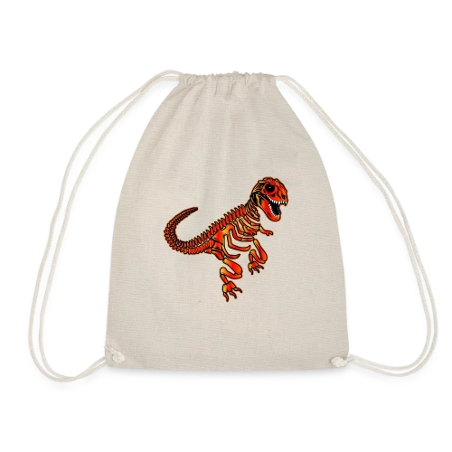 T-Rex Fossile Rouge Éclatant - Sac de sport léger