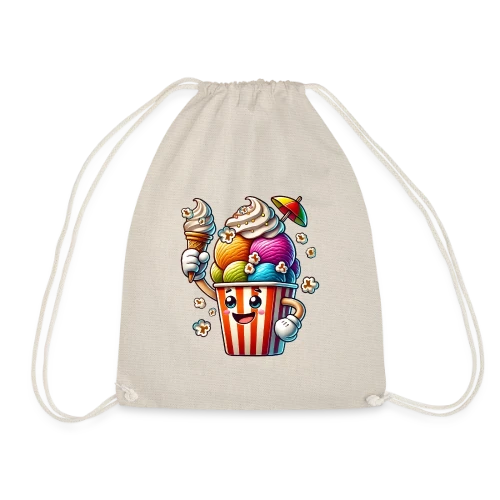 T-Shirt Glace Comic : Fun, Fraîcheur Estivale & Gourmandise - Sac de sport léger