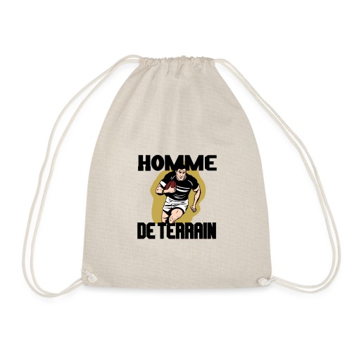 HOMME DE TERRAIN ! (Rugby) - Drawstring Bag
