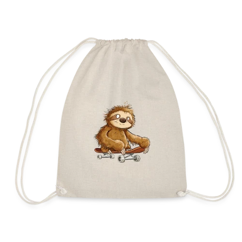 Paresseux Skateboarder Cartoon - Relax et Style - Sac de sport léger
