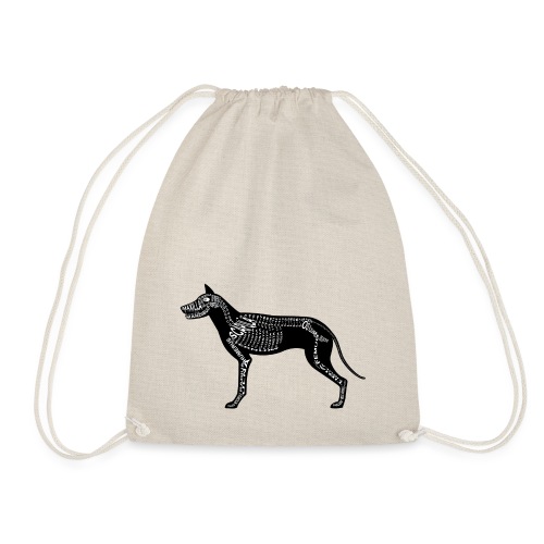 Dog skeleton - Drawstring Bag