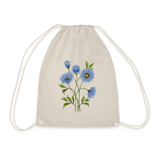 Éclat Floral Bleu - Sac de sport léger