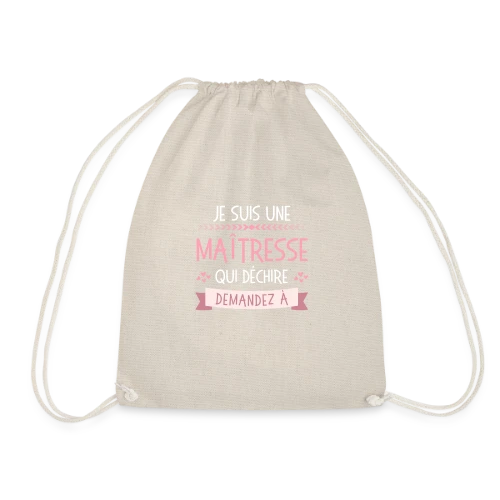 T-shirt Maîtresse qui Déchire Personnalisable - Idée Cadeau Fin d'Année - Sac de sport léger