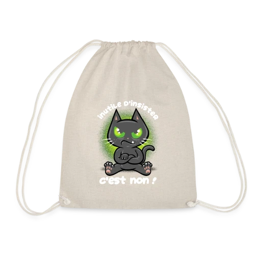 Chat Têtu : Non, et c'est tout ! - Sac de sport léger