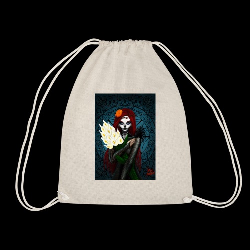 Death and lillies - Drawstring Bag