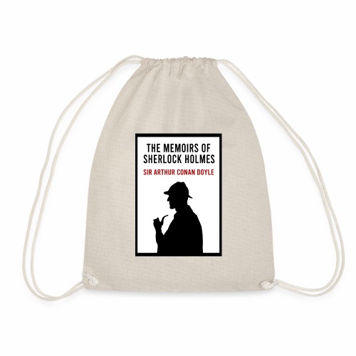 The Memoirs of Sherlock Holmes Book Cover - Drawstring Bag