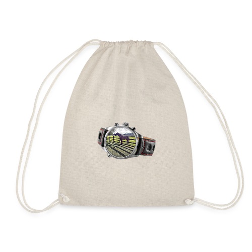 Horse in a watch - Drawstring Bag