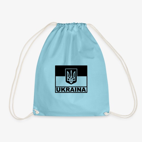 Ukraina Taktisk Flagga - Emblem - Gymnastikpåse
