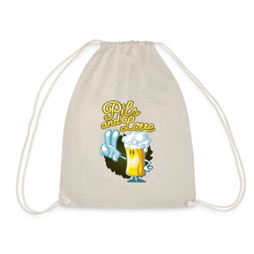 Pils & Love : La Bière et l'Amour en Version Cartoon - Sac de sport léger