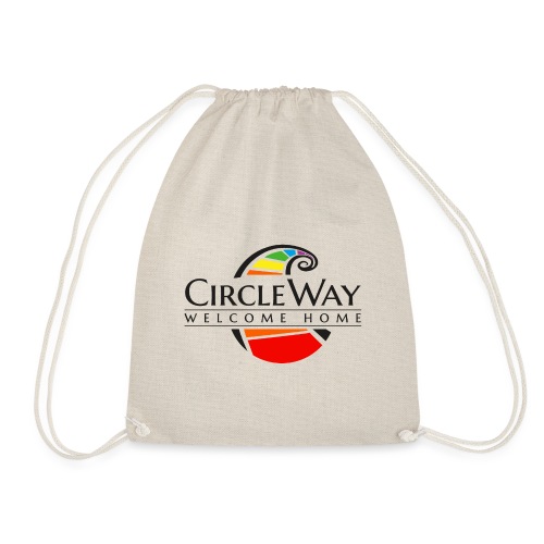 Circleway Welcome Home Logo - schwarz - Turnbeutel