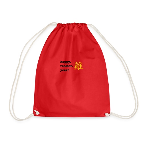 happy rooster year - Drawstring Bag