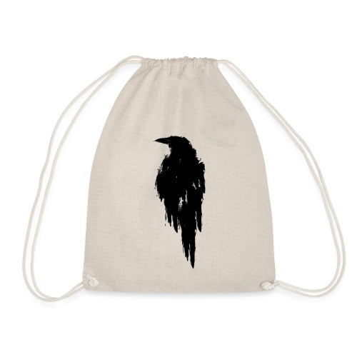 Raven (black) - Drawstring Bag