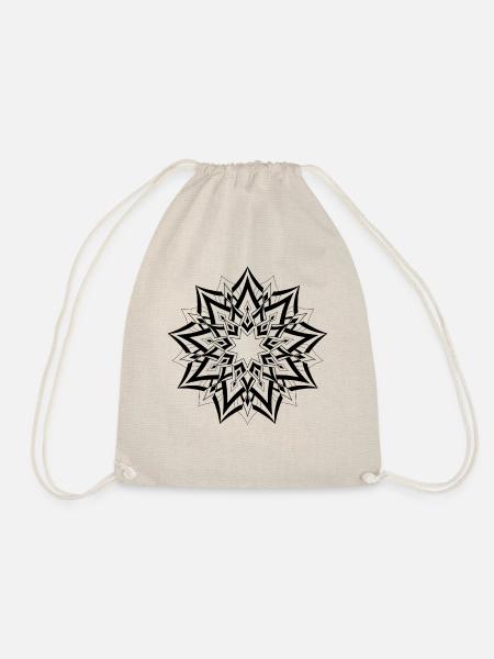 Geometric Mandala Design - Turnbeutel - Natur