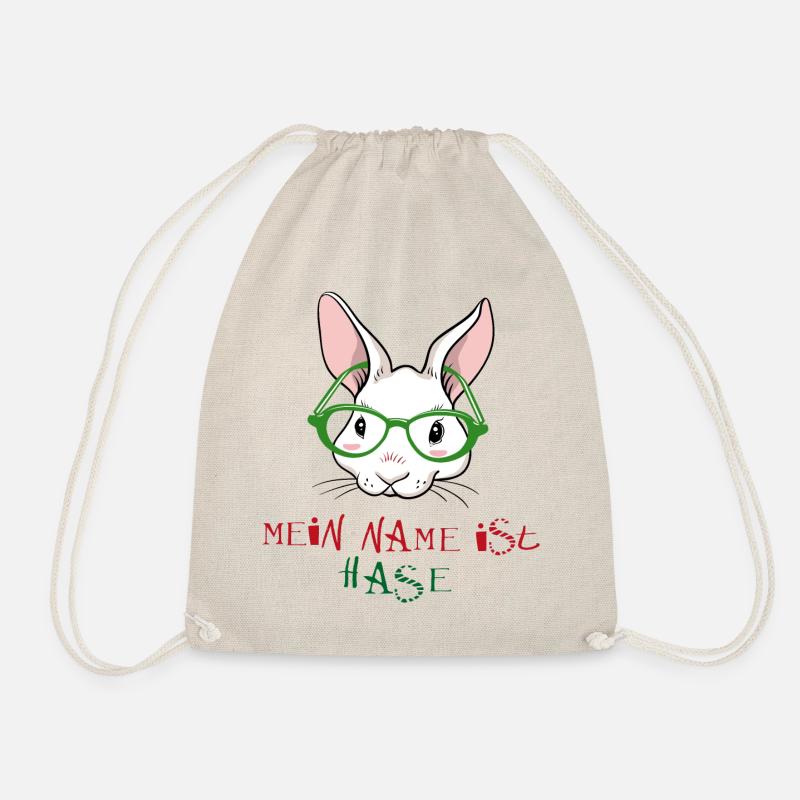 Mein Name ist Hase - Turnbeutel - Natur