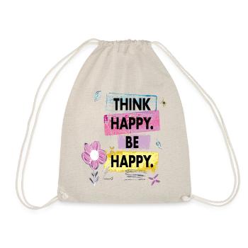 Think Happy, Be Happy - Turnbeutel - Natur - Vorne