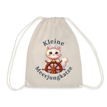 Kleine Meerjungkatze - Baby Katze - Turnbeutel - Natur - Vorne