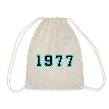 1977 Jahr Geburtstag - Turnbeutel - Natur - Vorne